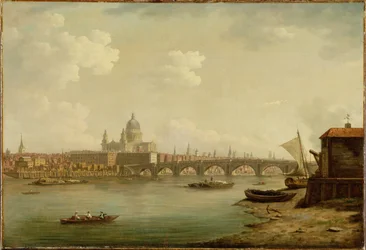 セントポールズアンドブラックフライアーズブリッジ、ロンドン、1770年頃